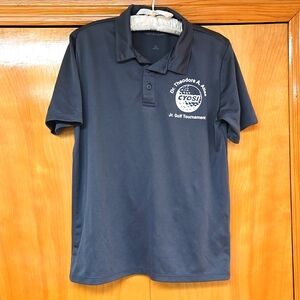 Teddy Atlas Gray Golf Shirt  Youth XL Short Sleeves
